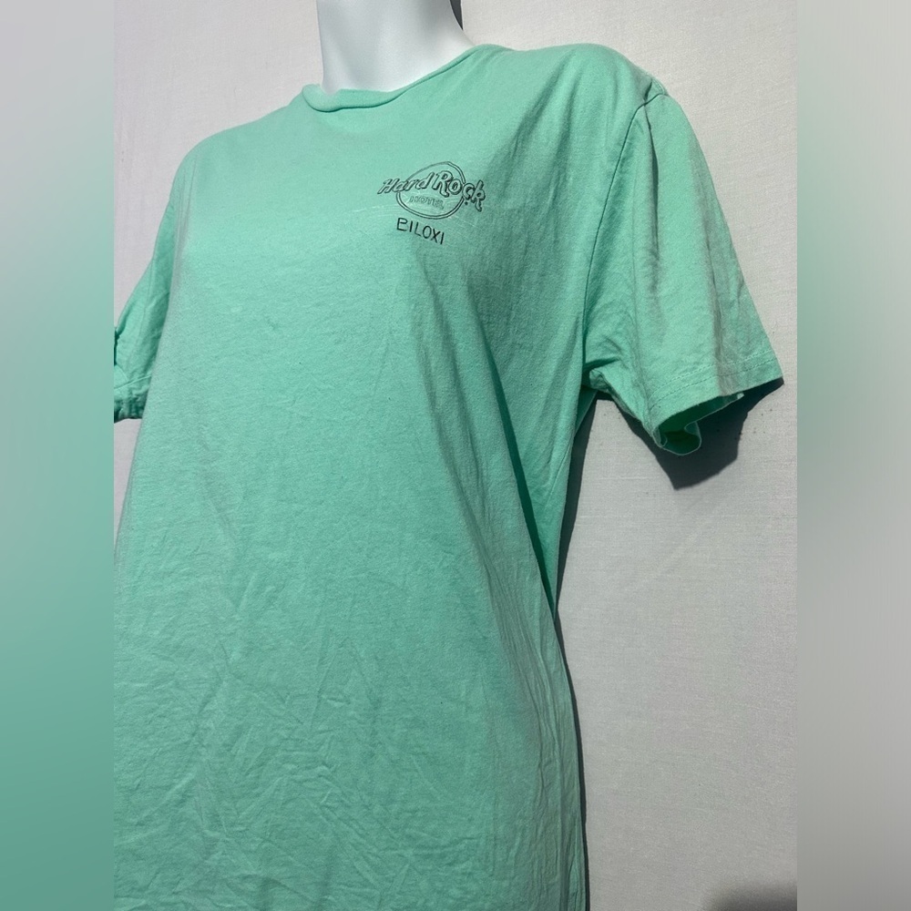 Hard Rock Cafe Mint Green T-Shirt - Picture 2 of 4